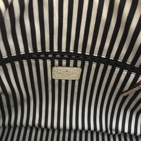 leather kate spade purse - cream and navy - Picture 2 of 8